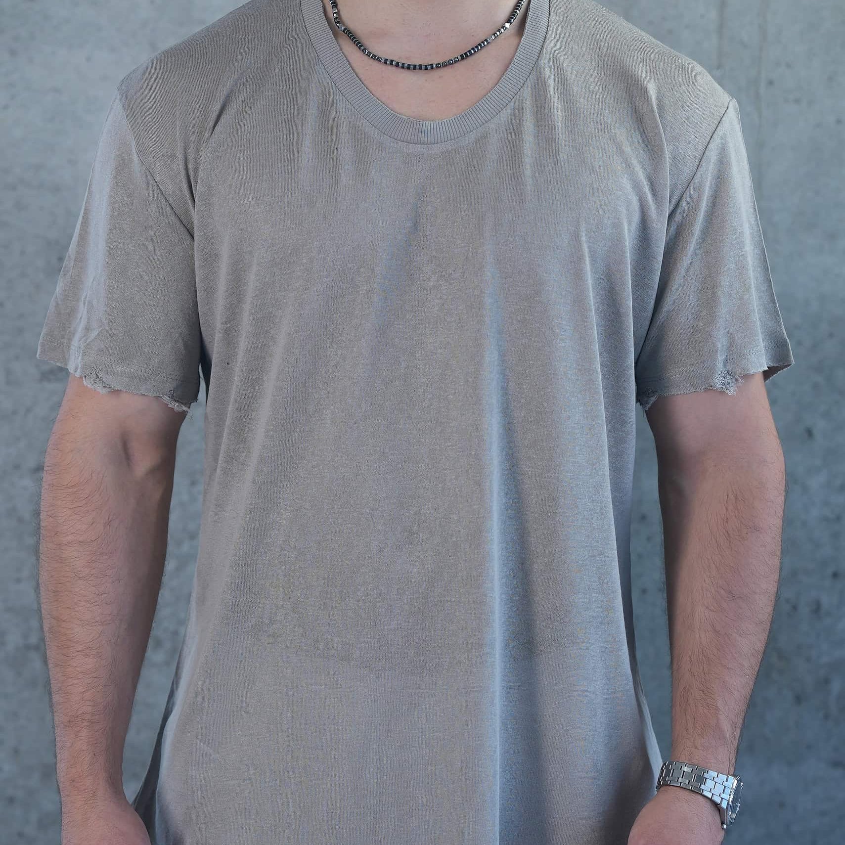 בייסיק פשתן סלאב צווארון פתוח