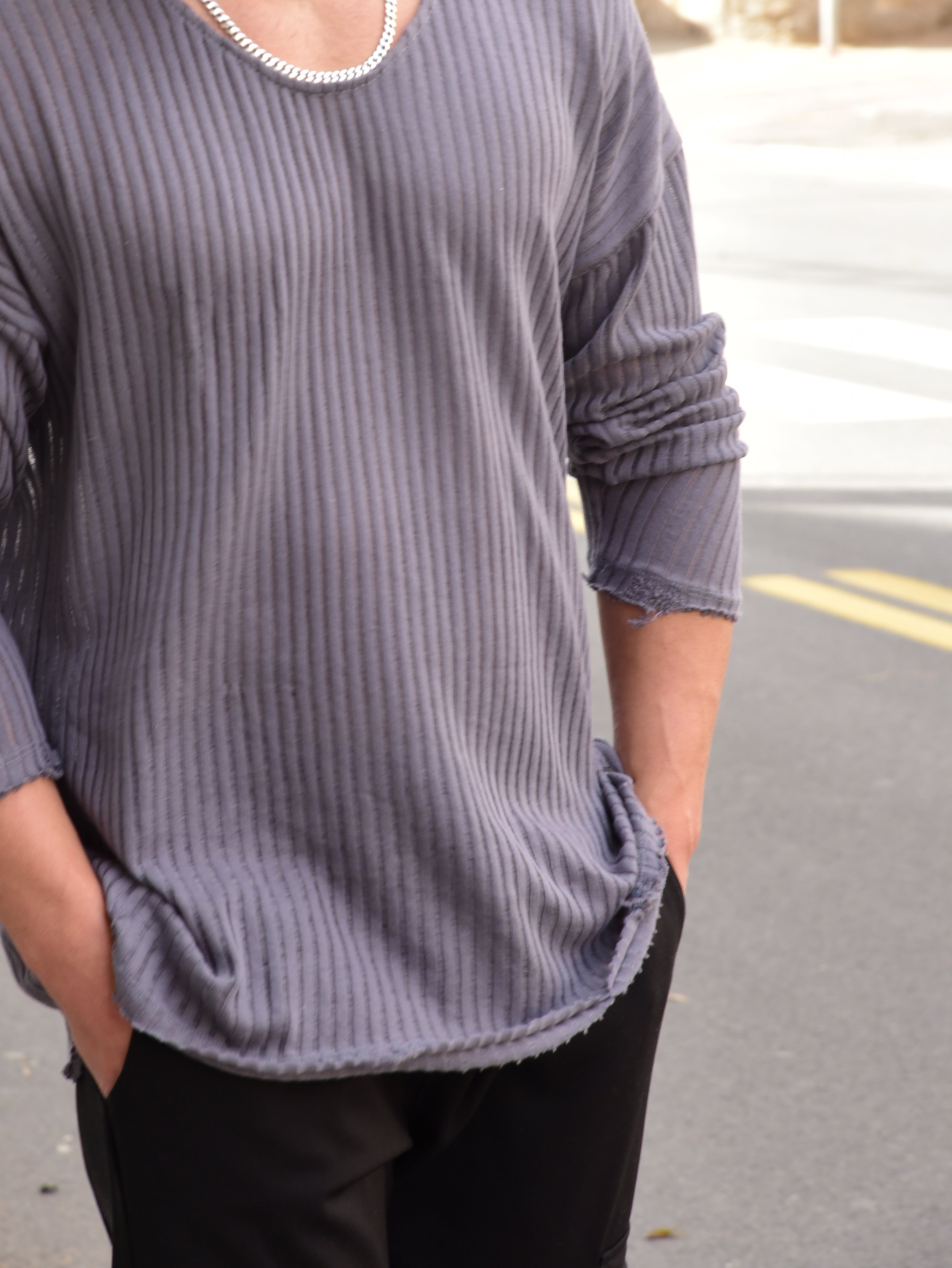 חולצת סאנטוריני אוברסייז ביצה