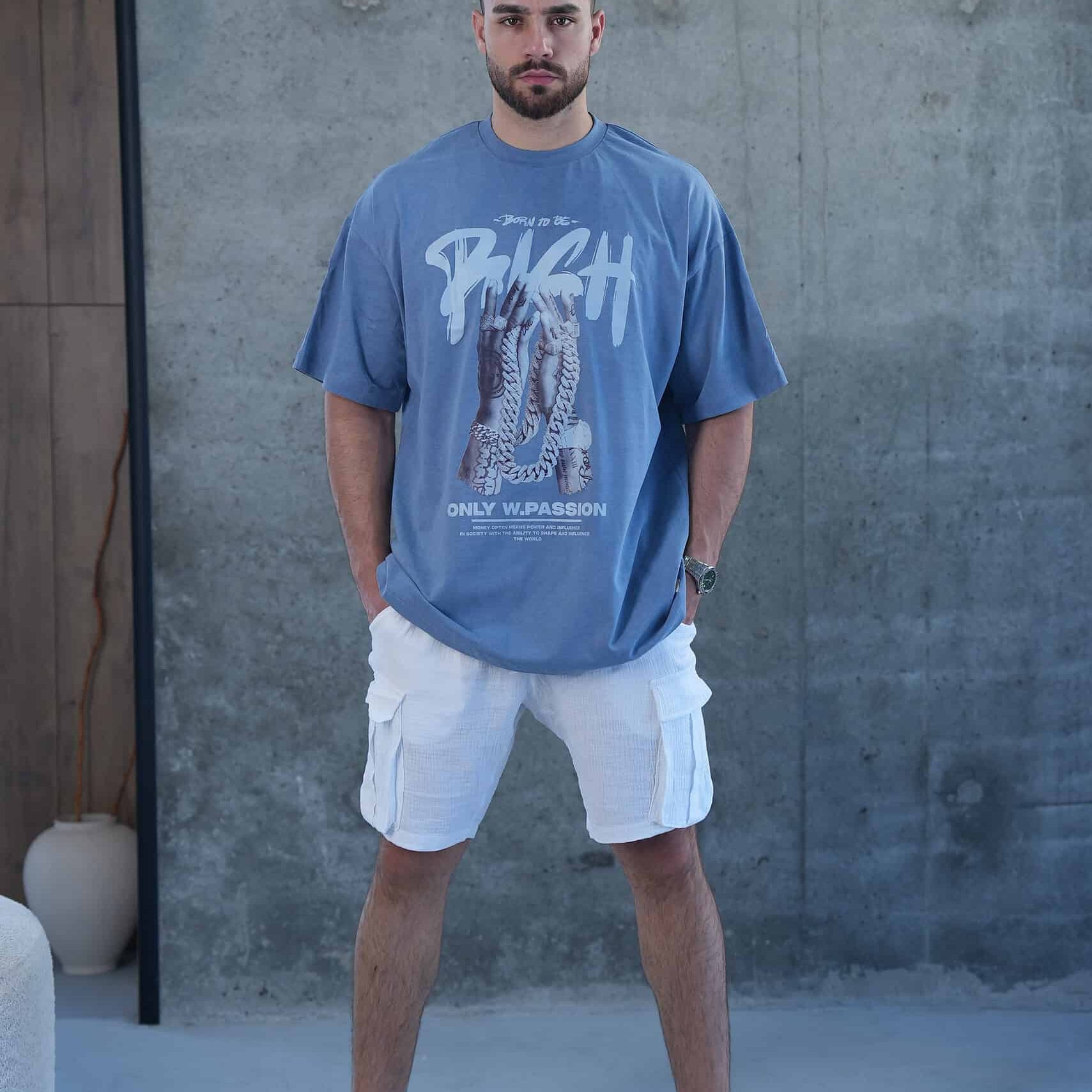 חולצת אוברסייז הדפס