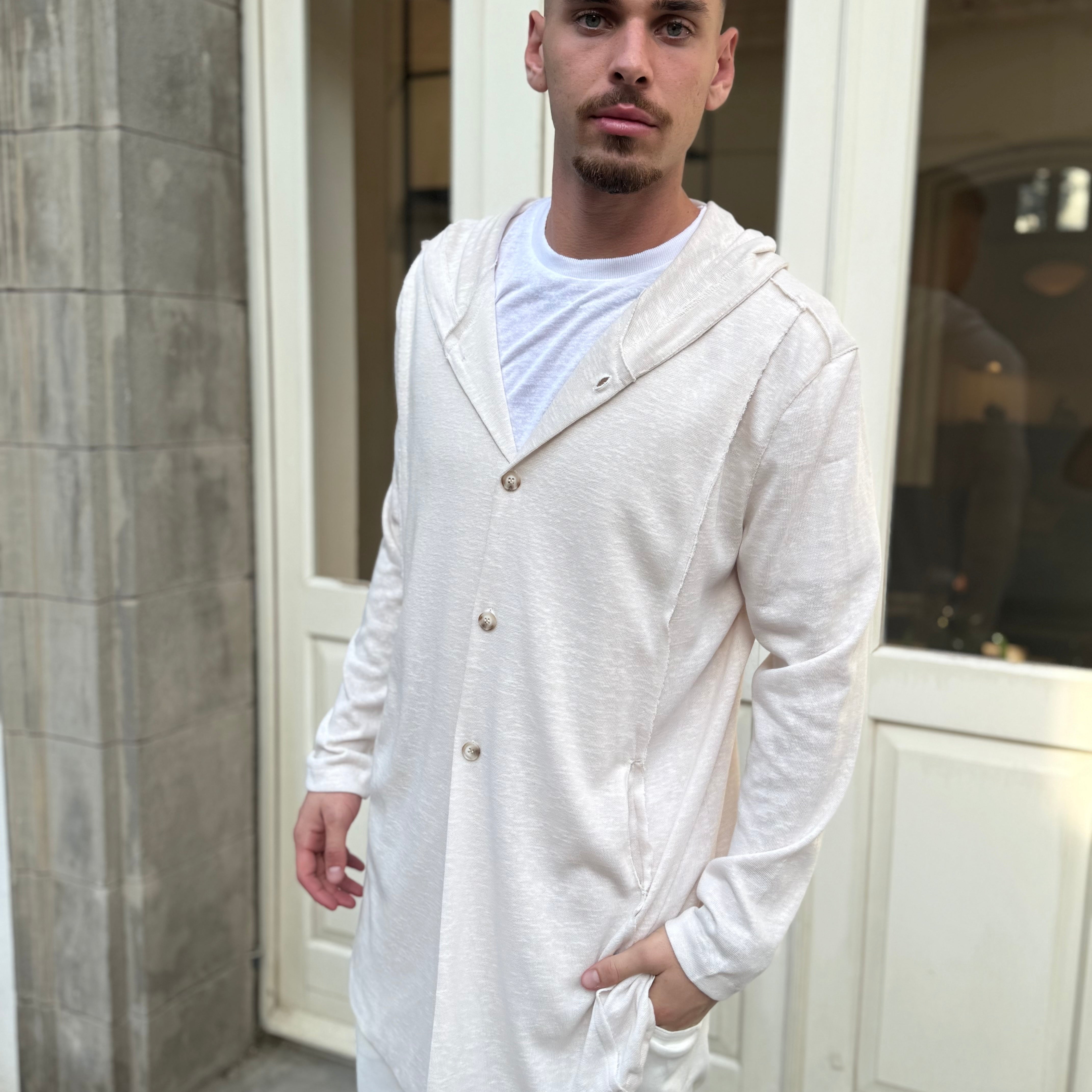 עליונית ג'קט קוס פשתן