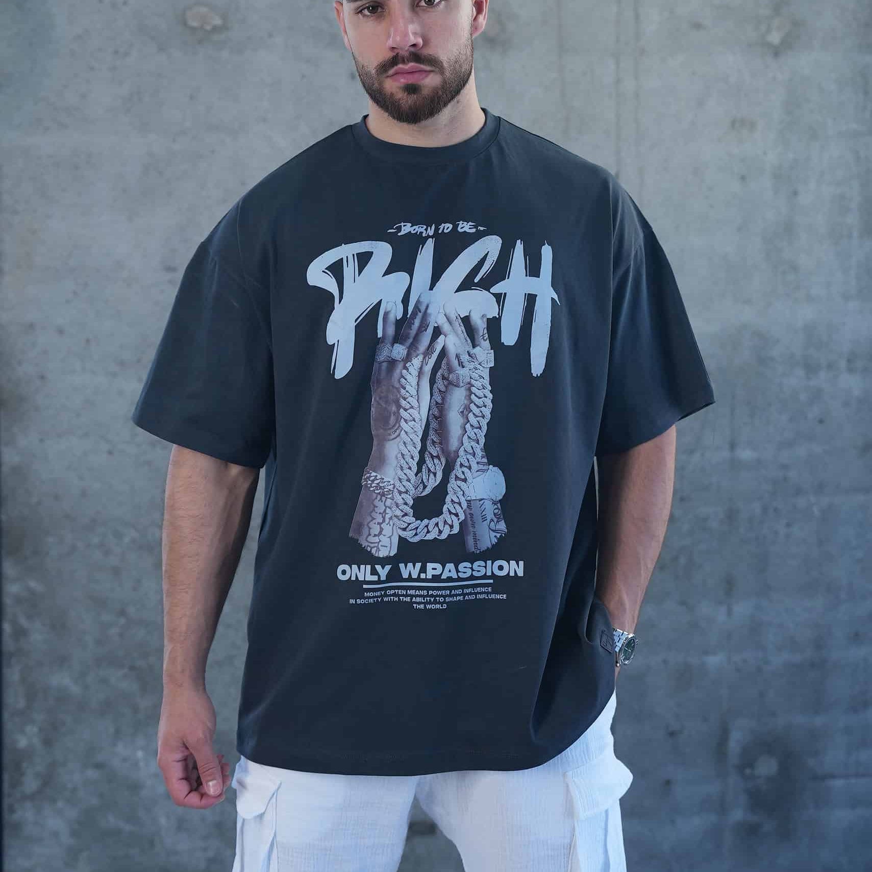 חולצת אוברסייז הדפס