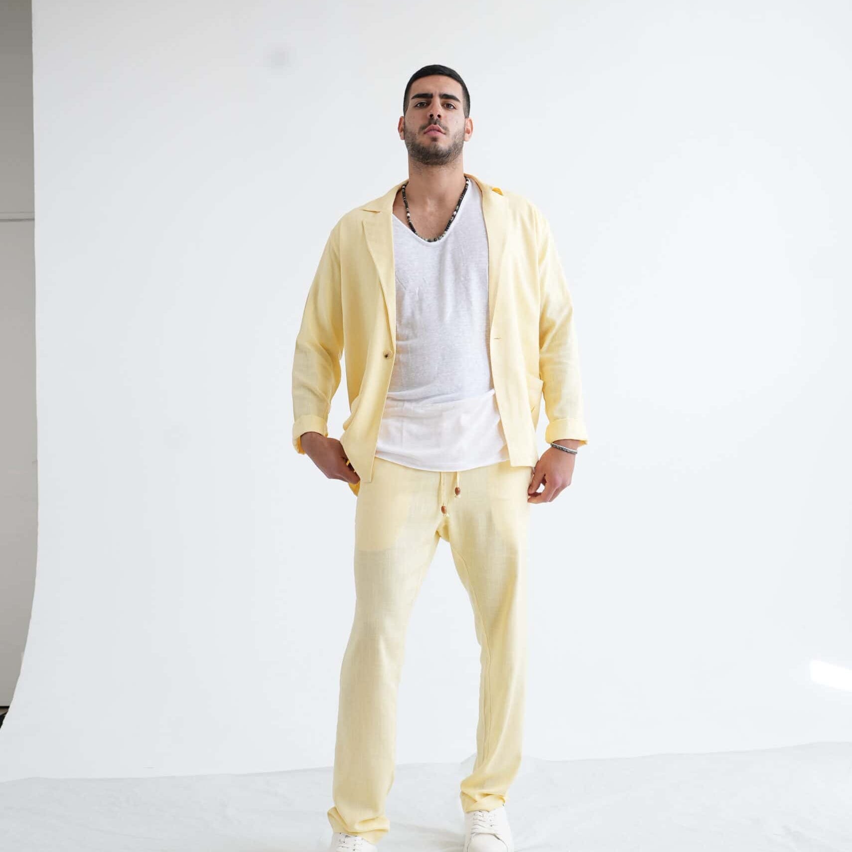 מכנס פשתן ארוך