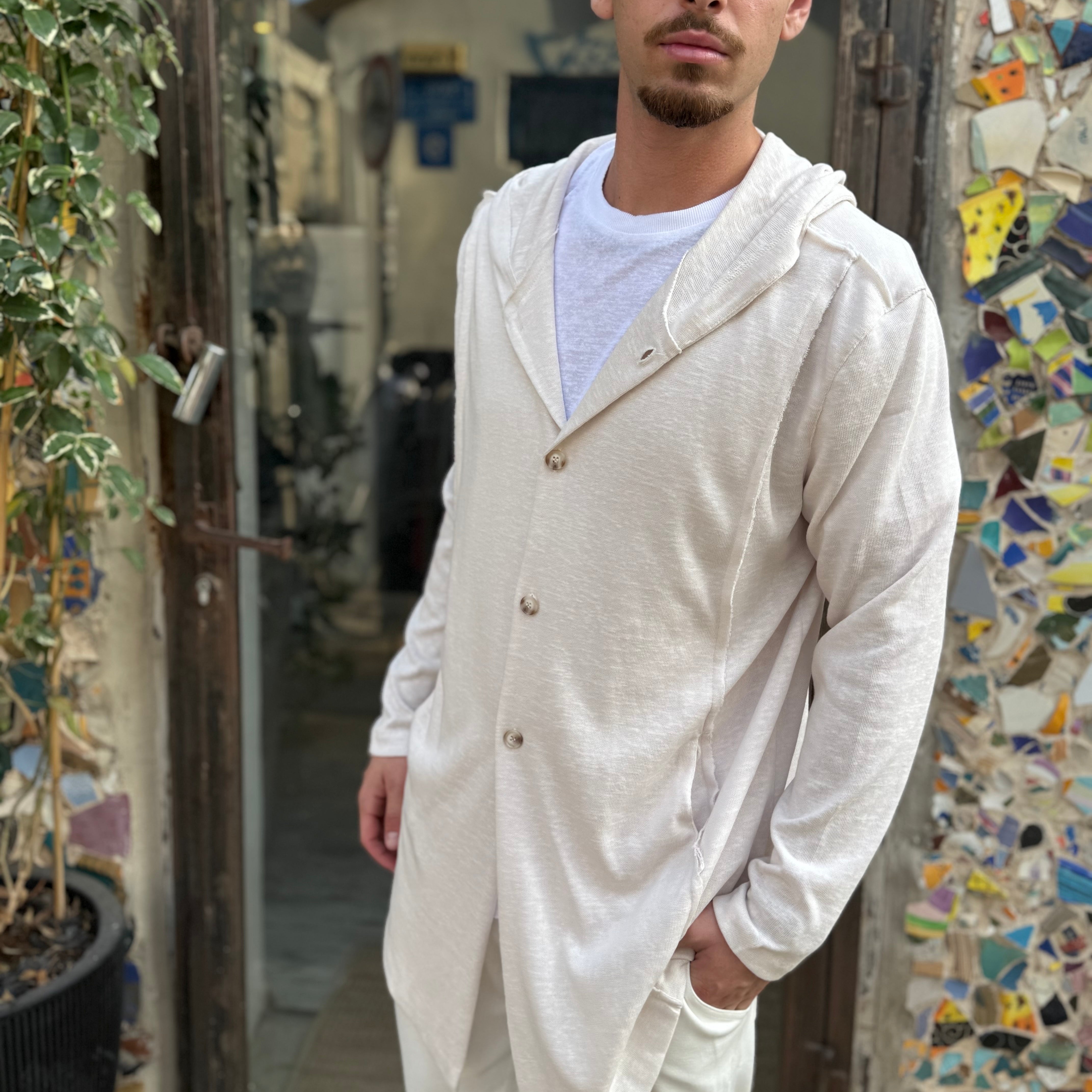 עליונית ג'קט קוס פשתן