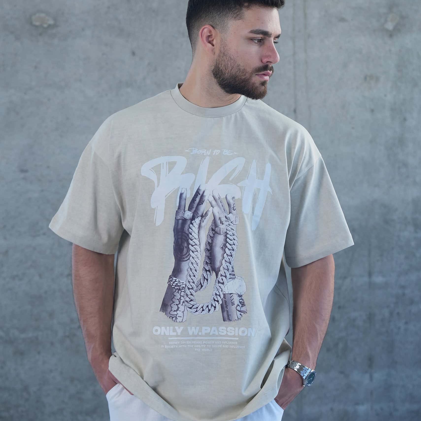 חולצת אוברסייז הדפס