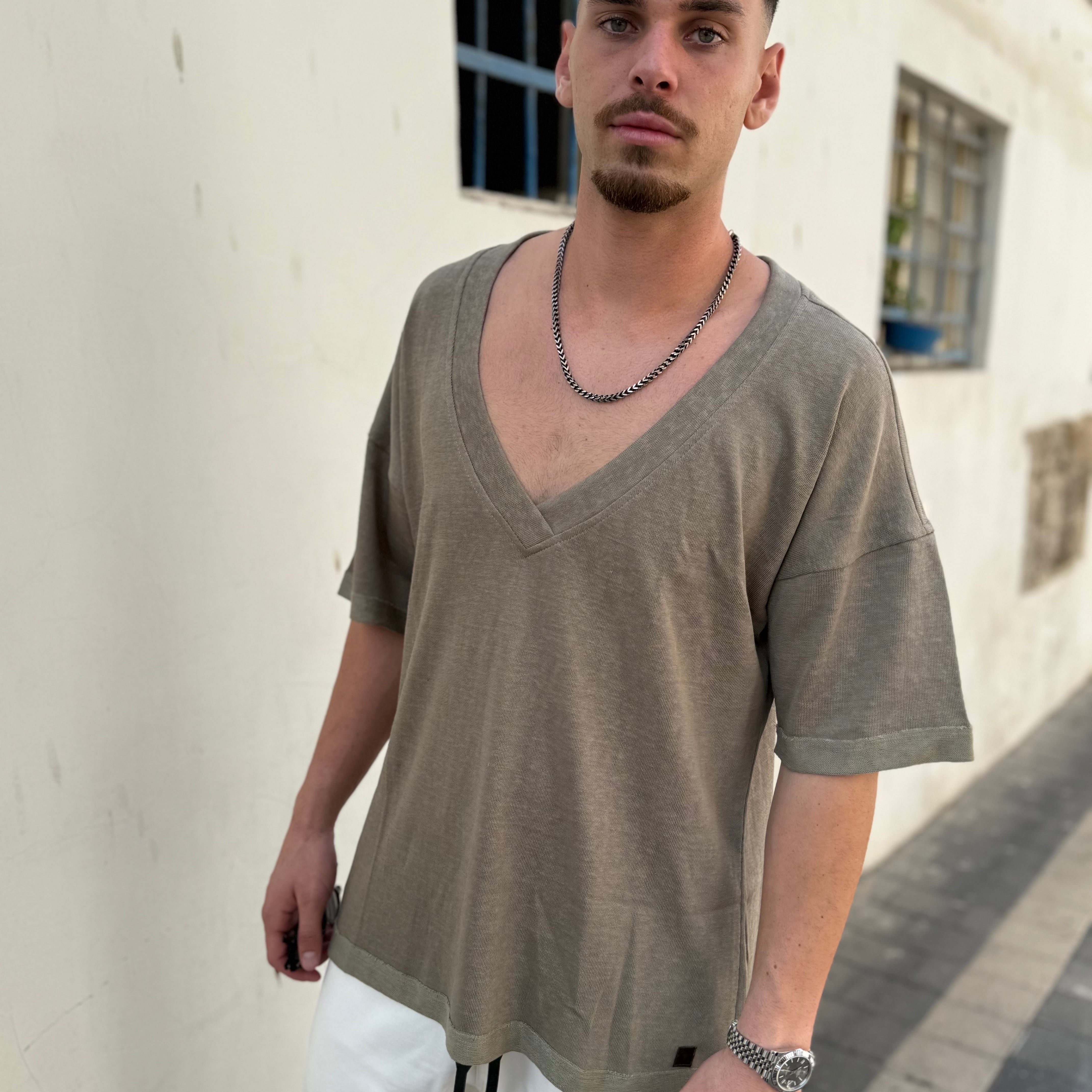 חולצת טסי בד פשתן