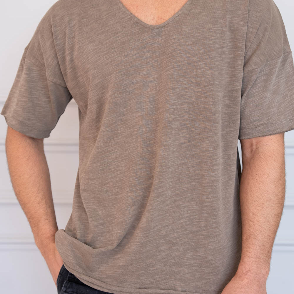 חולצת פלאם צווארון פתוח