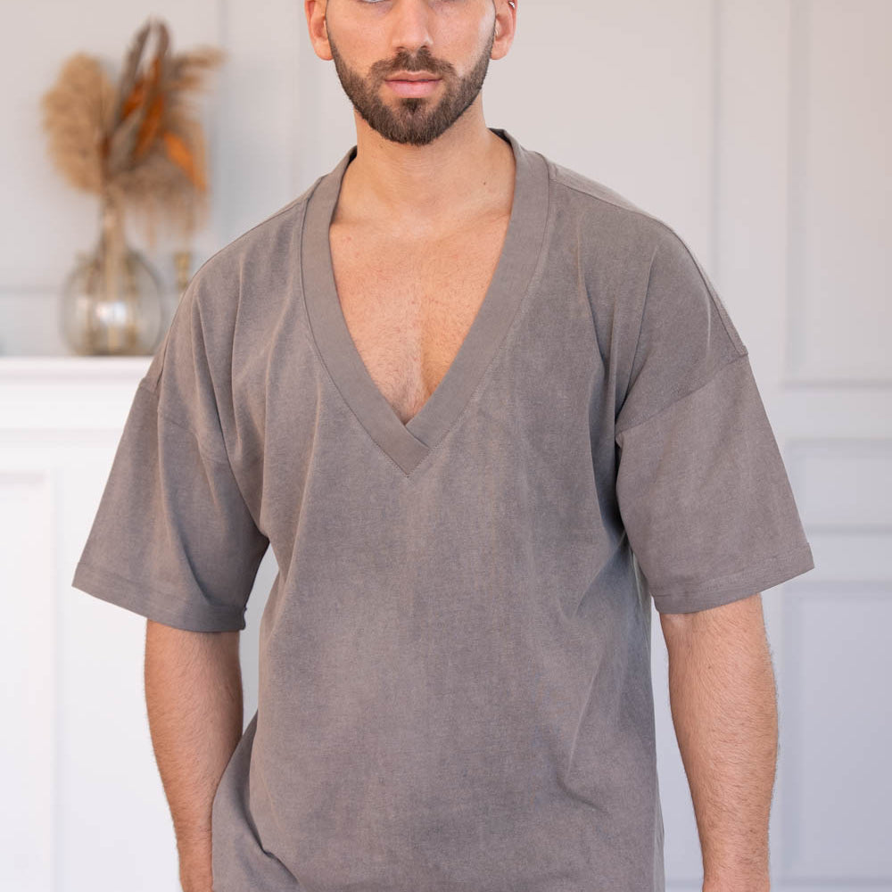 חולצת טסי אוברסייז כותנה