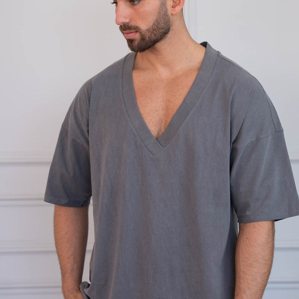 חולצת טסי אוברסייז כותנה