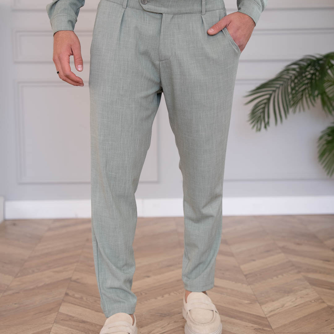 מכנס קוקונאריס בד מקסמרה צבע ירוק