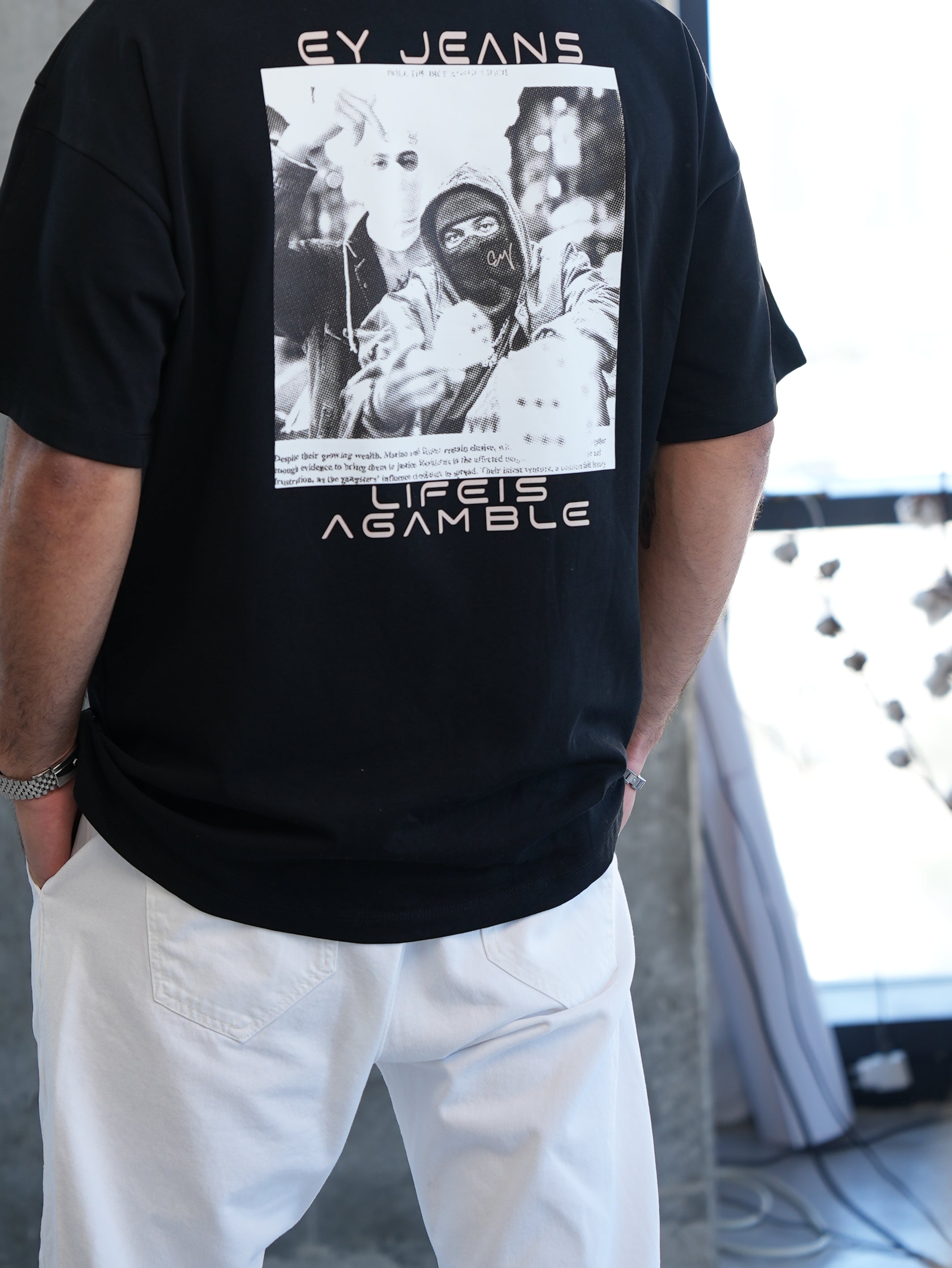 חולצת אוברסייז ניקוסיה פלוס הדפס