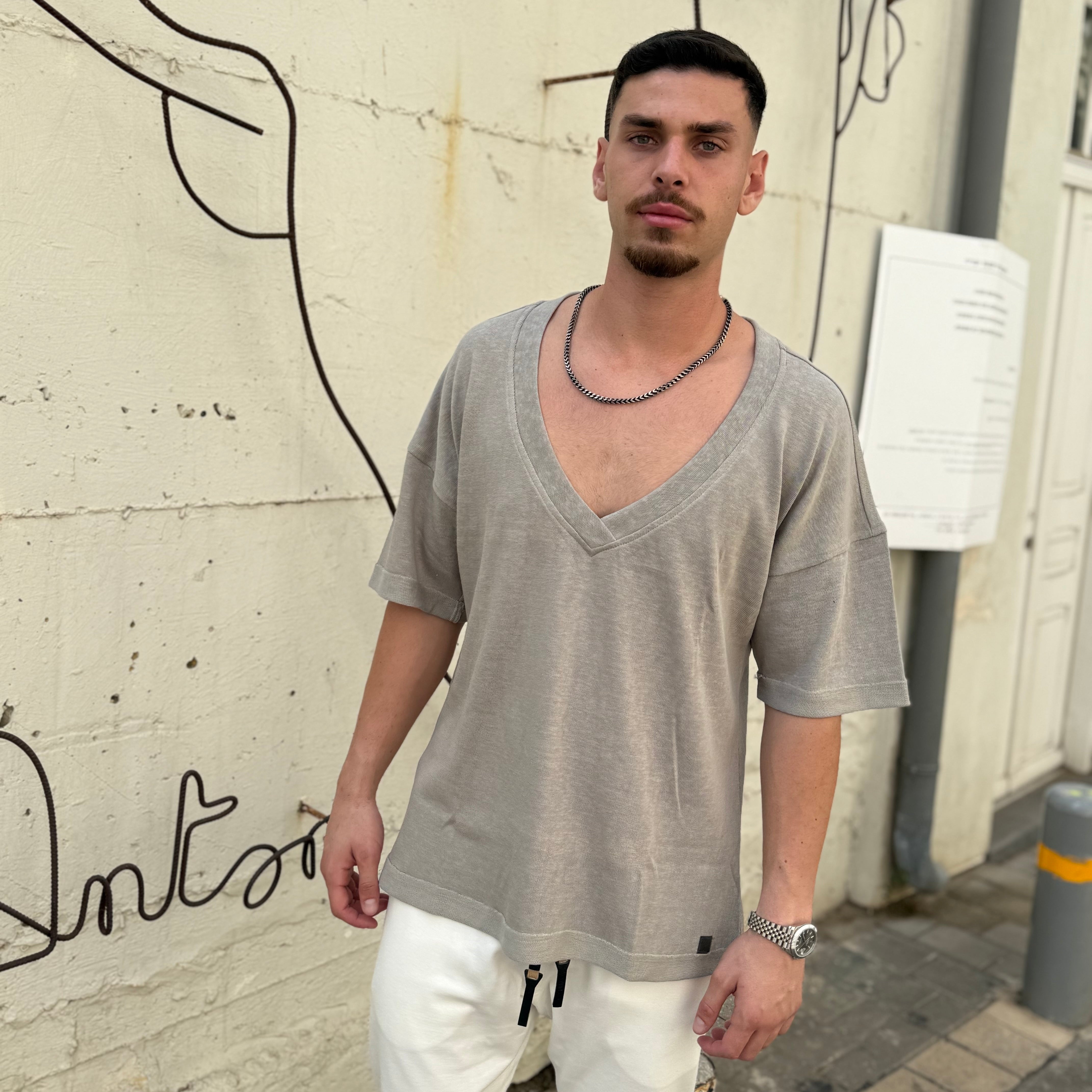 חולצת טסי בד פשתן