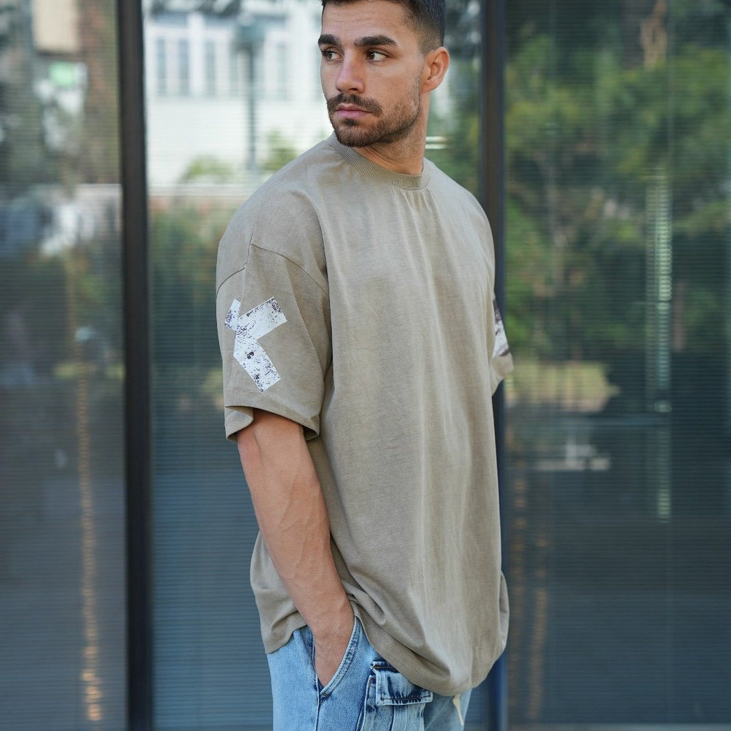 חולצת אוברסייז דפוס מילאנו