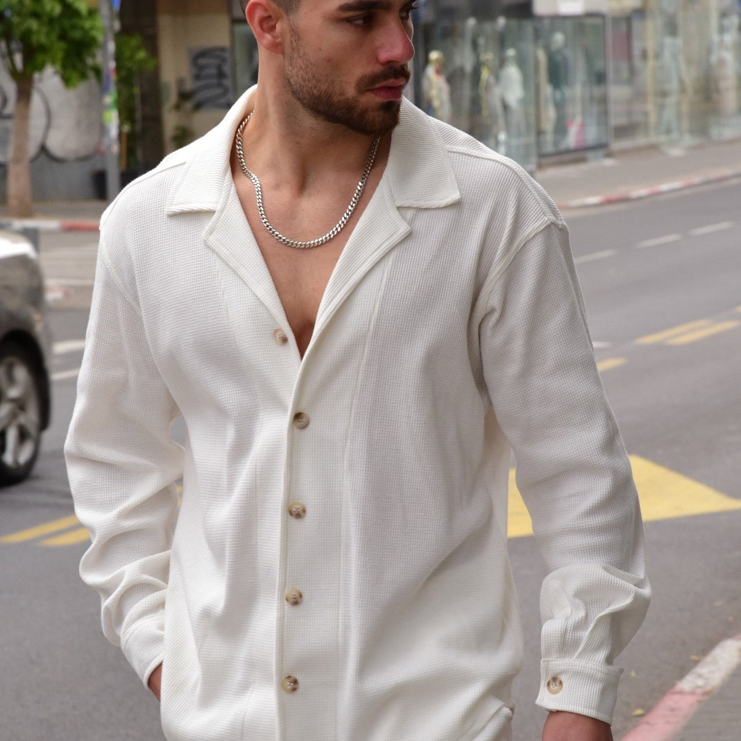 חולצת קוקונאריס בד וופל חדש