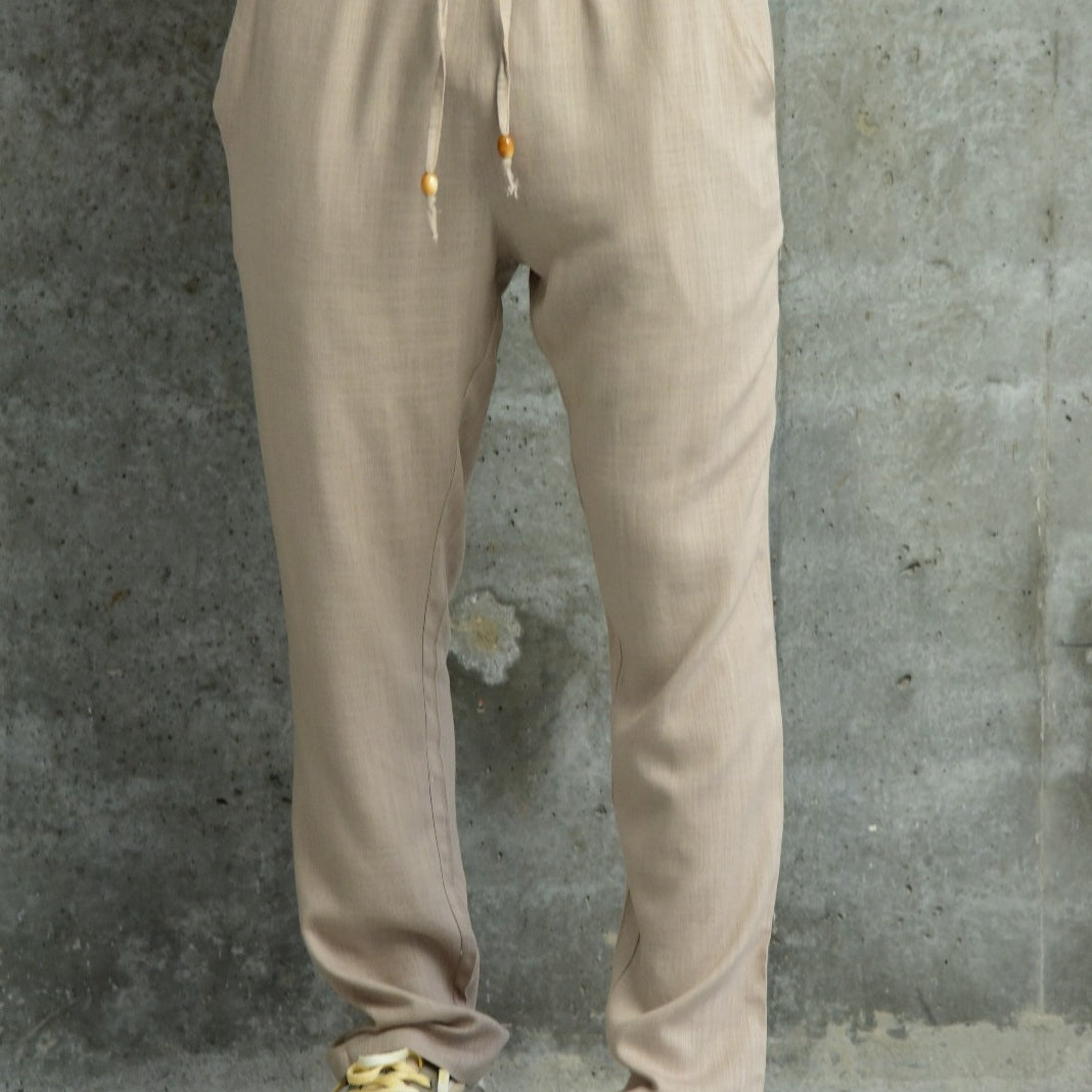 מכנס פשתן רחב הטרודוס