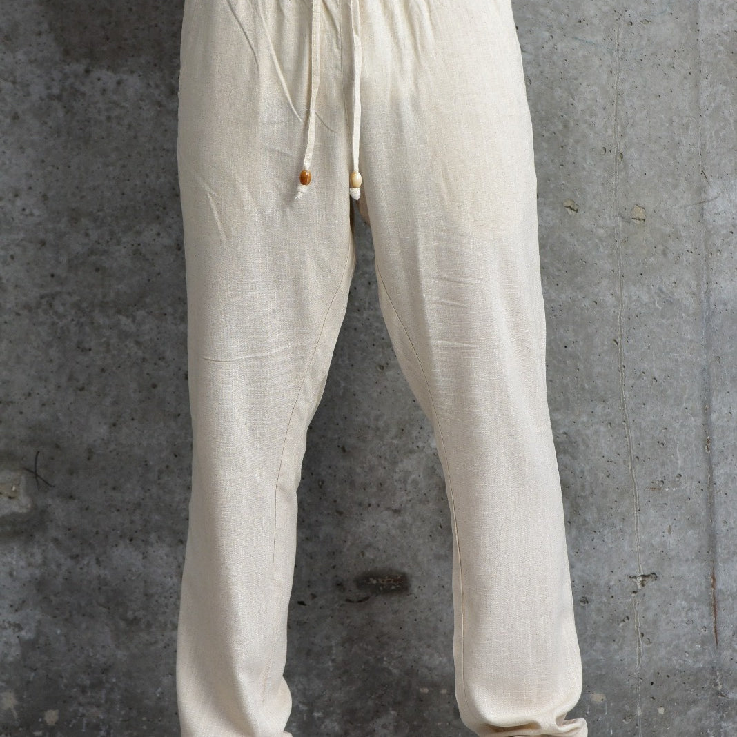 מכנס פשתן רחב הטרודוס