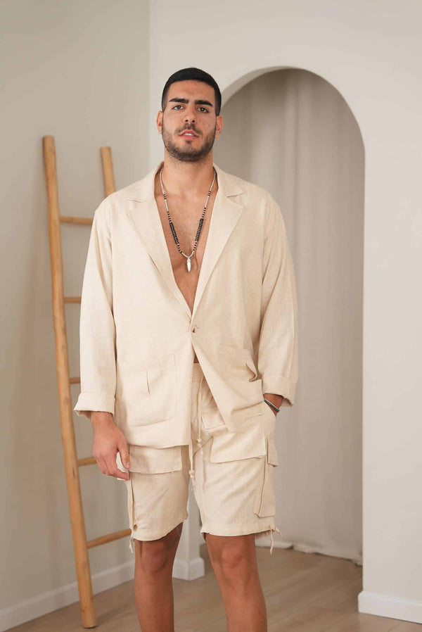 ג’קט פשתן מונטה קרלו