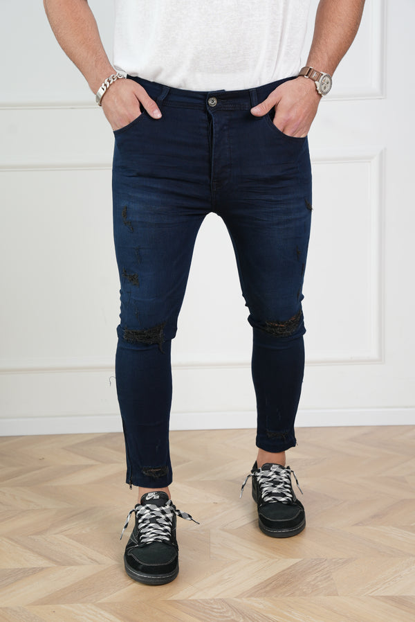 ג׳ינס מאט רוכסן צד רגל