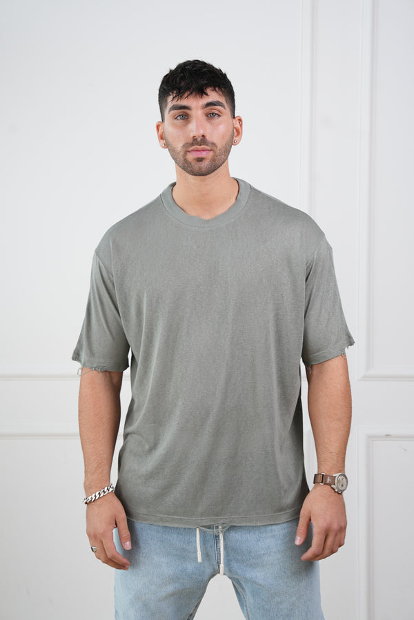 חולצת פשתן סלאב אוברסייז