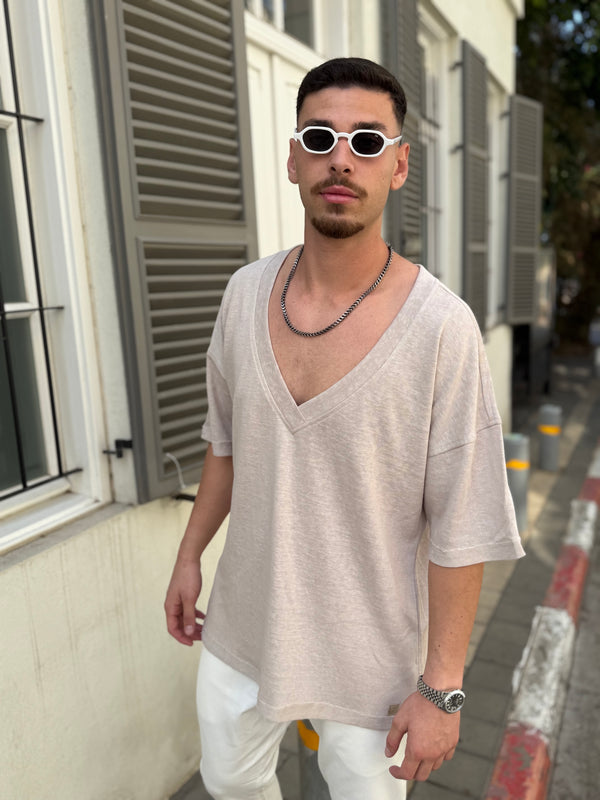 חולצת טסי בד פשתן