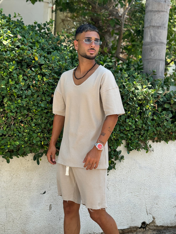 חולצת וואפל קפלונה צאוורון פתוח