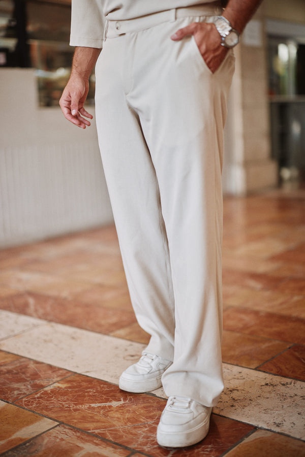 מכנס מקסמרה רחב בז